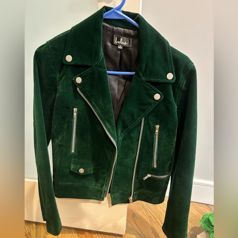 Green suede blazer/jacket